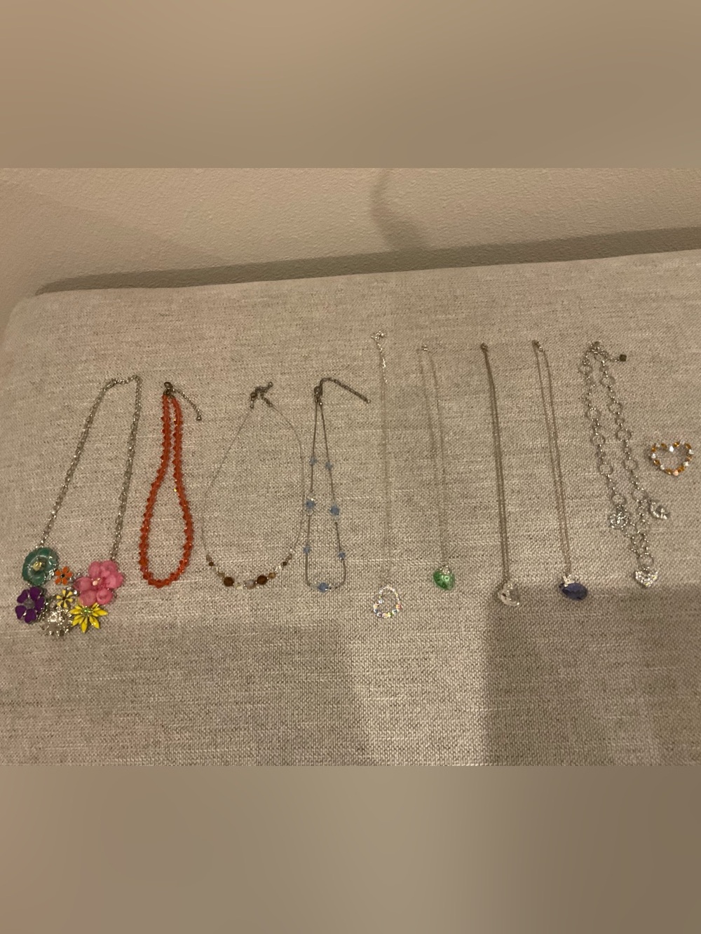 Mixed Color Floral and Gemstone Women’s Necklace Collection